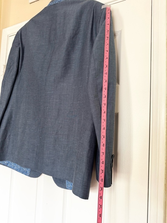 Original Penguin Men's Blue Notch Lapel Suit Jacket Size 44R - Picture 10 of 14